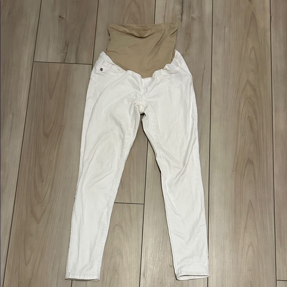Seven7 maternity White Skinny Jeans